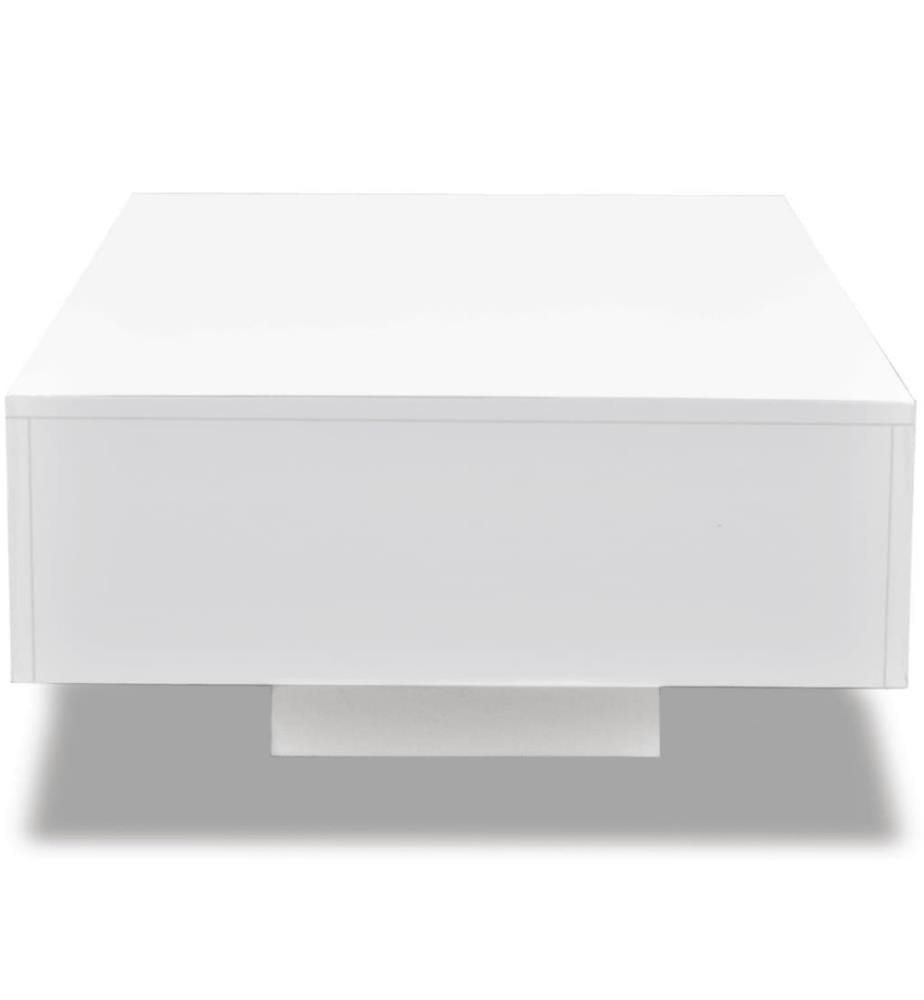 Table basse Haute brillance Blanche