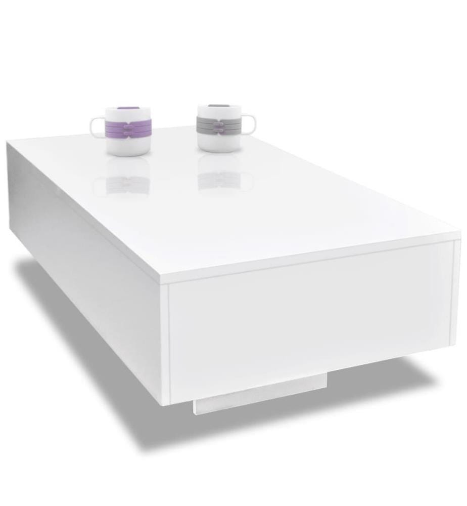 Table basse Haute brillance Blanche