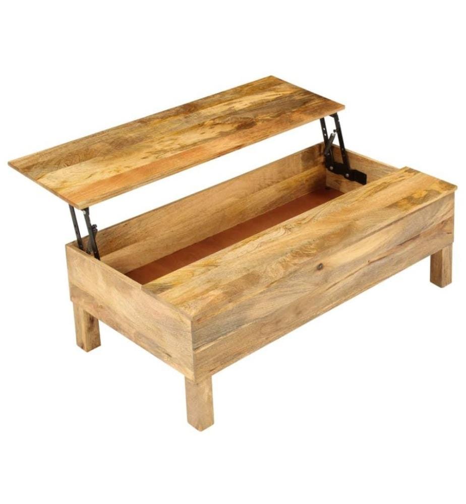 Couchtisch Mangoholz Massiv 110 x 55 x 35 cm