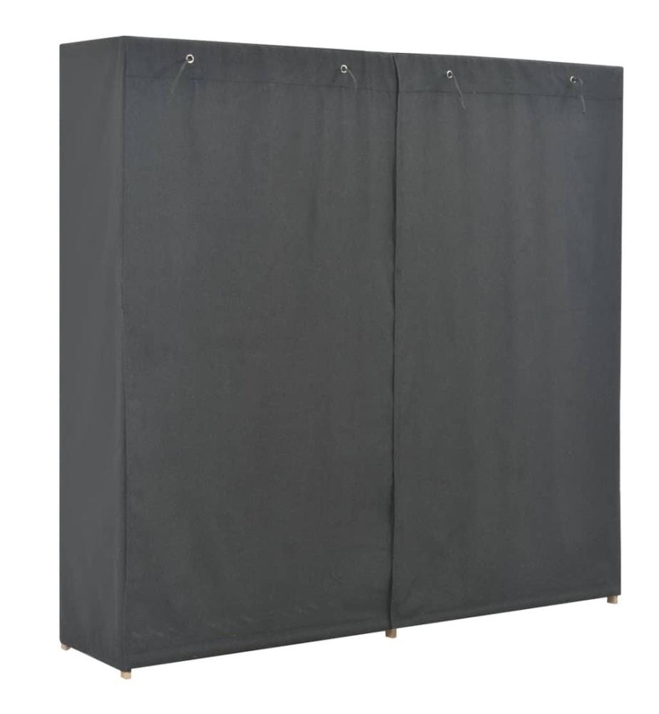 Kleiderschrank Grau 200 x 40 x 170 cm Stoff