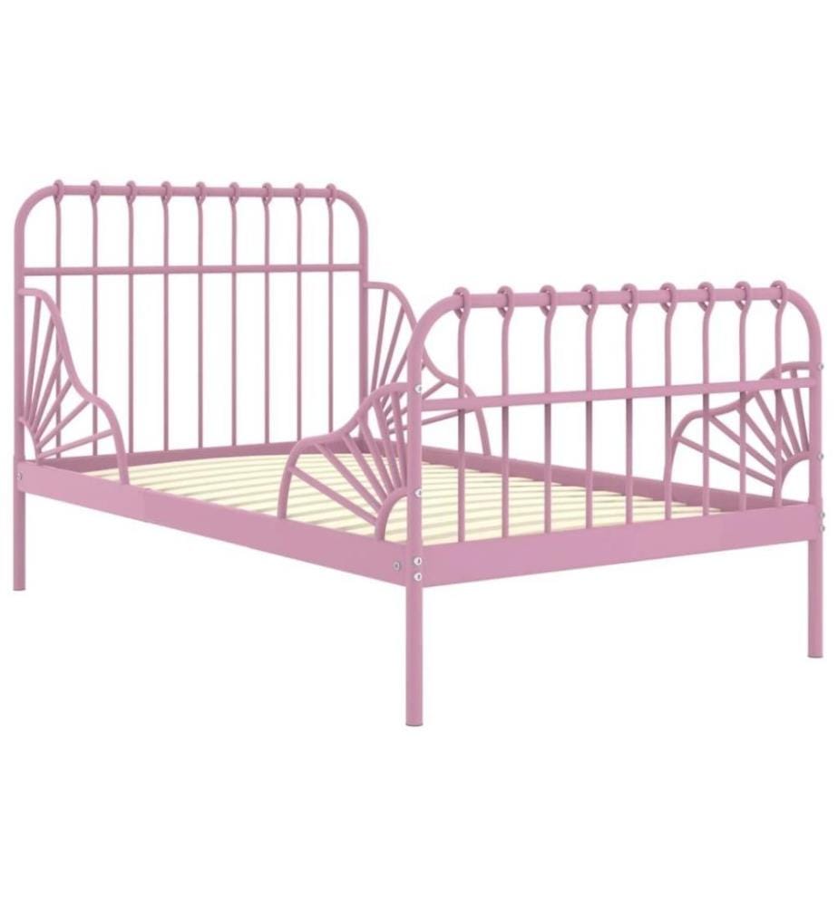 Cadre de lit extensible Rose Métal 80x130/200 cm