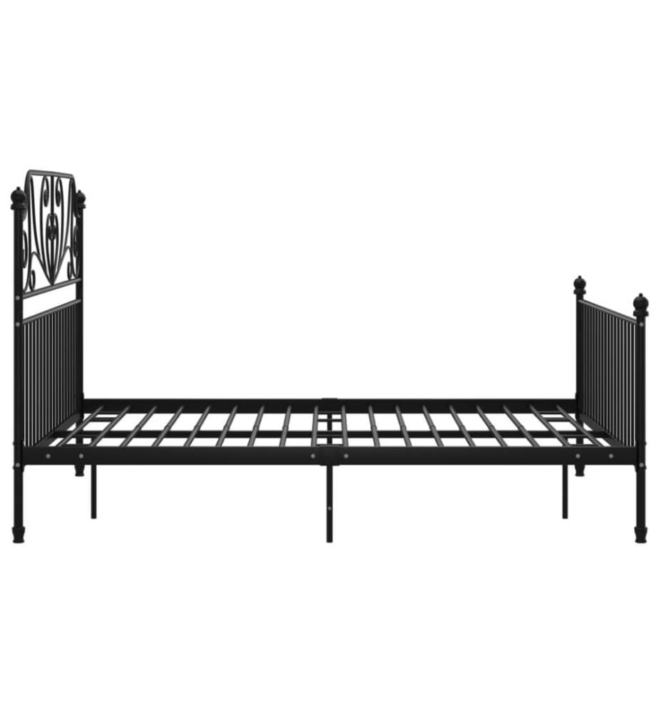 Bettgestell Schwarz Metall 140x200 cm