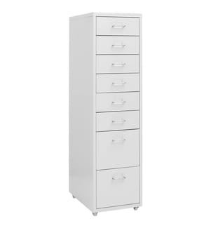 Classeur mobile Gris 28x41x109 cm Métal