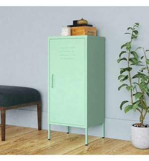 Armoire de rangement Vert menthe 42,5x35x101,5 cm Acier