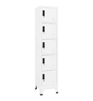 Armoire à casiers Blanc 38x40x180 cm Acier