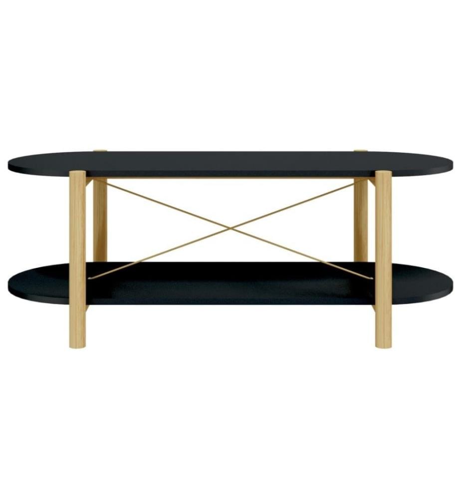 Table basse Noir 110x48x40 cm Bois d'ingénierie