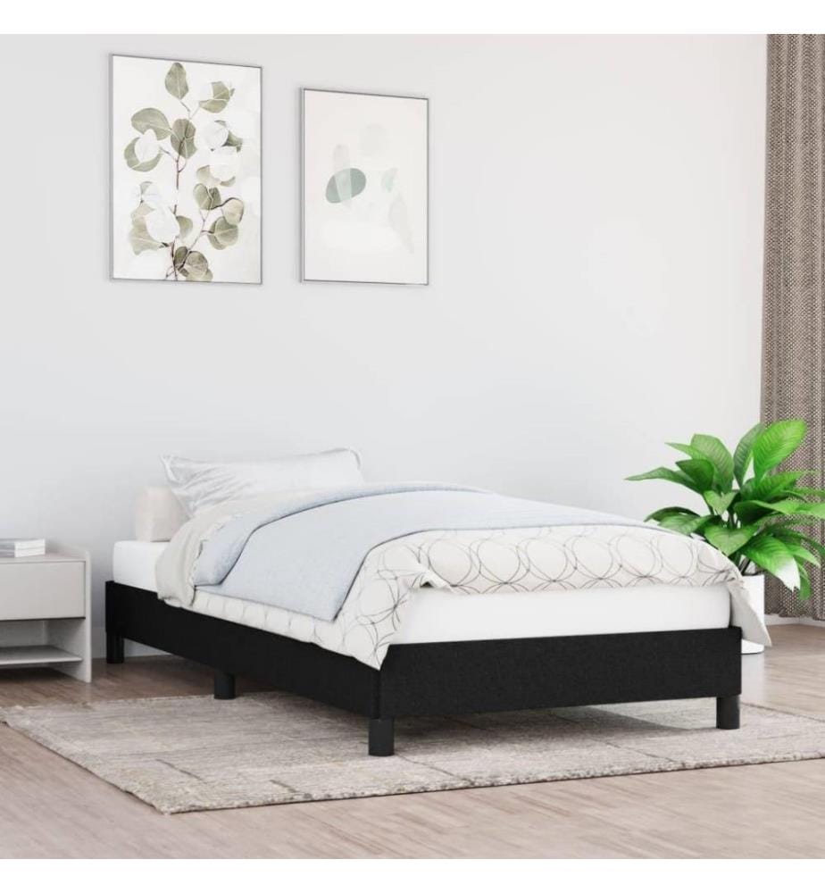 Bettgestell Schwarz 80x200 cm Stoff