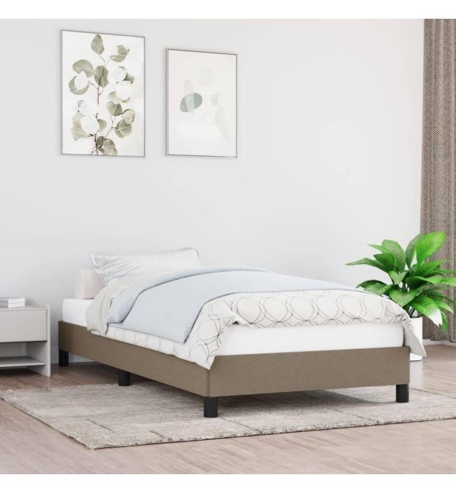 Bettgestell Taupe 80x200 cm Stoff