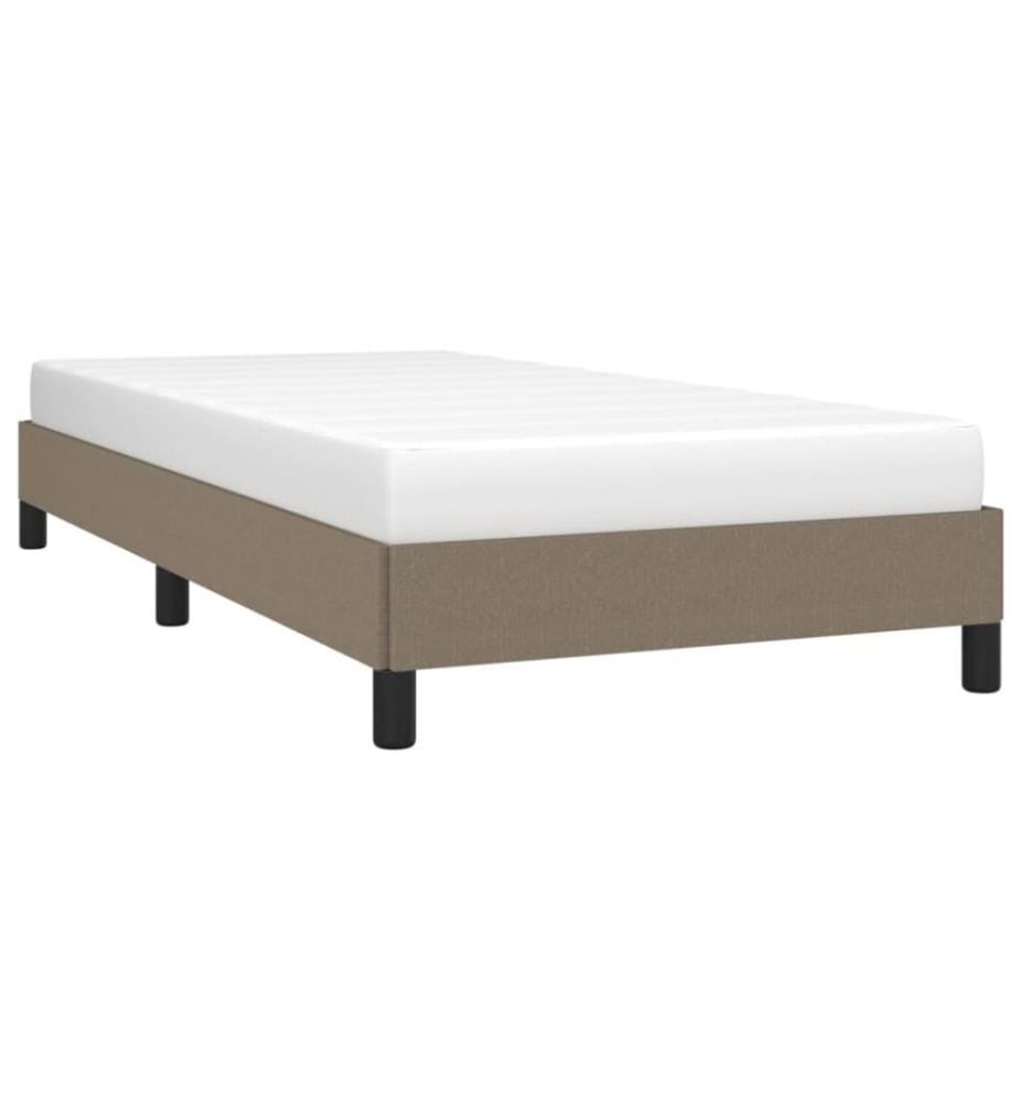 Bettgestell Taupe 80x200 cm Stoff