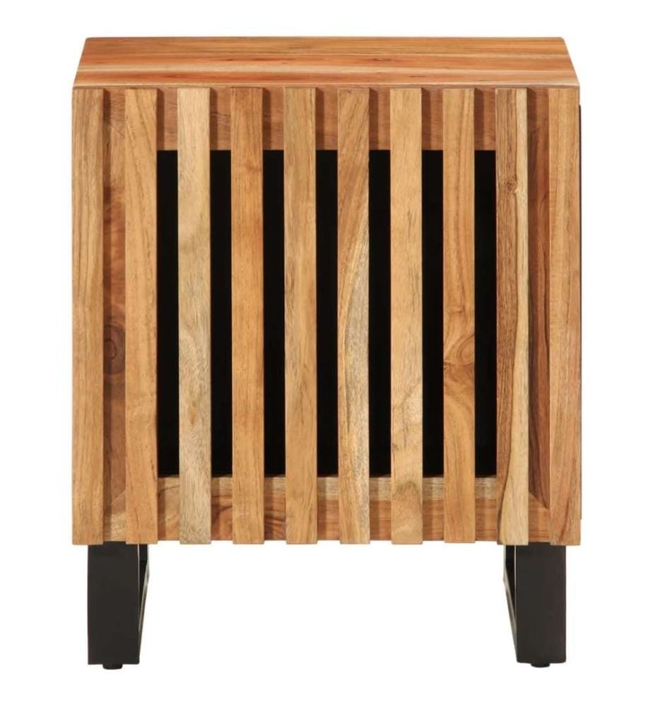 Tables de chevet 2 pcs 40x34x46 cm bois d'acacia massif