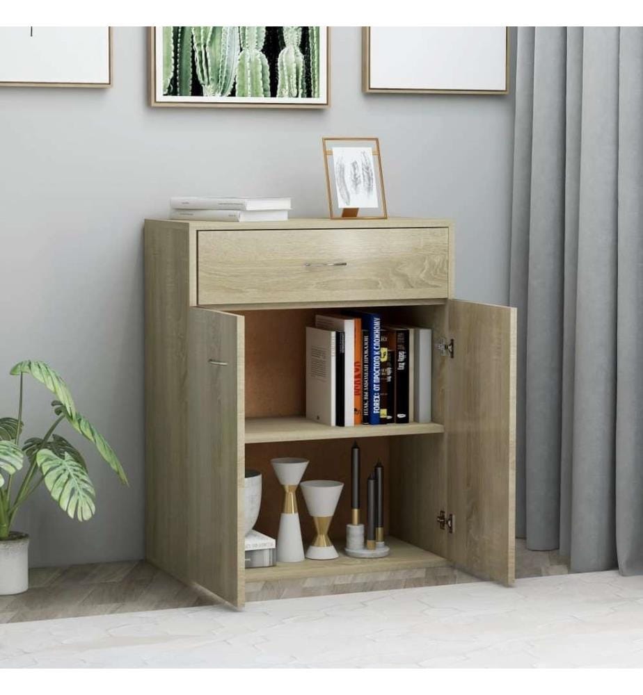 Sideboard Sonoma-Eiche 60x30x75 cm Holzwerkstoff