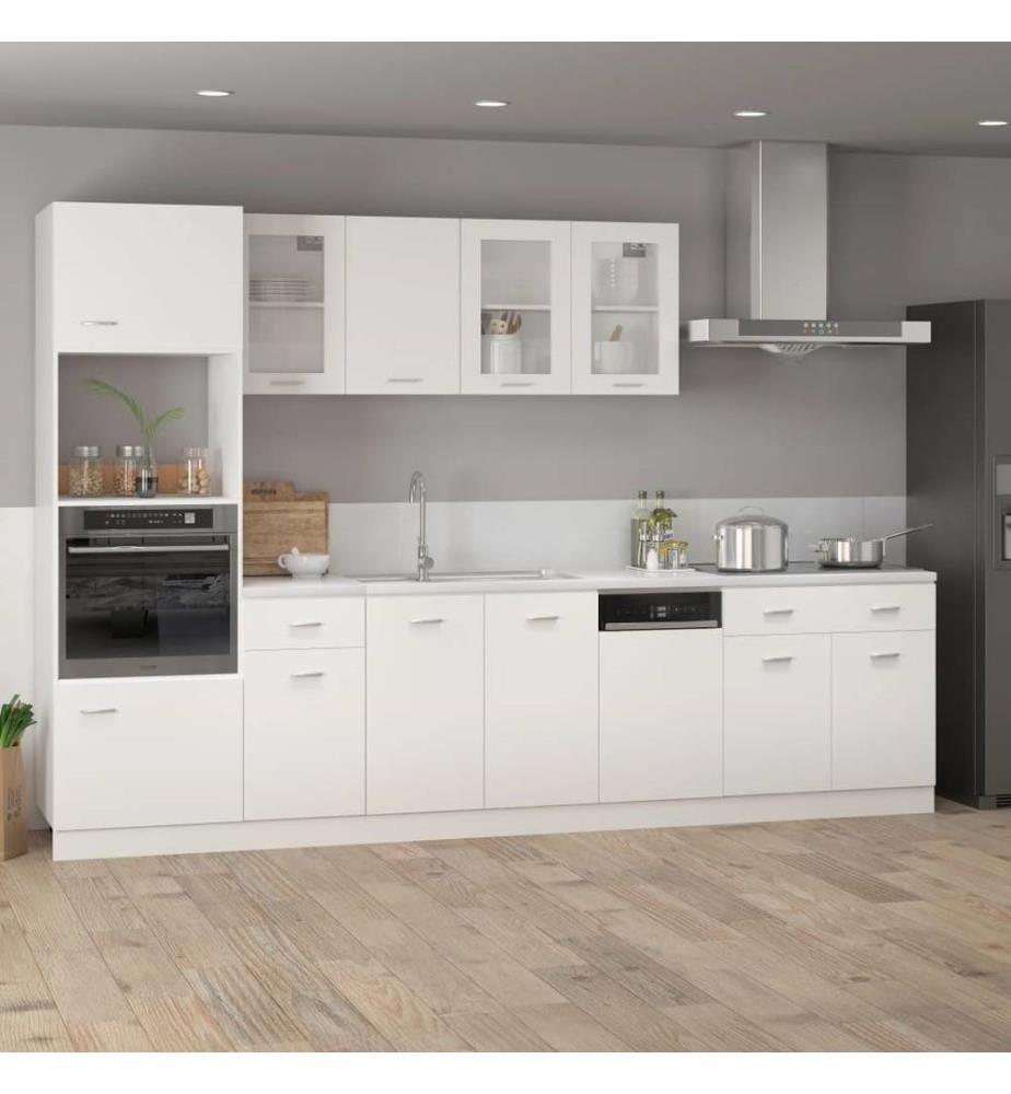 Schubunterschrank Weiss 80x46x81,5 cm Holzwerkstoff
