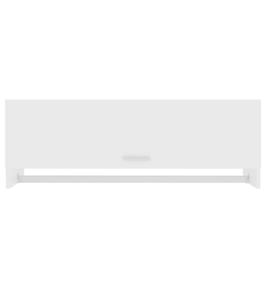 Garde-robe Blanc 100x32,5x35 cm Aggloméré