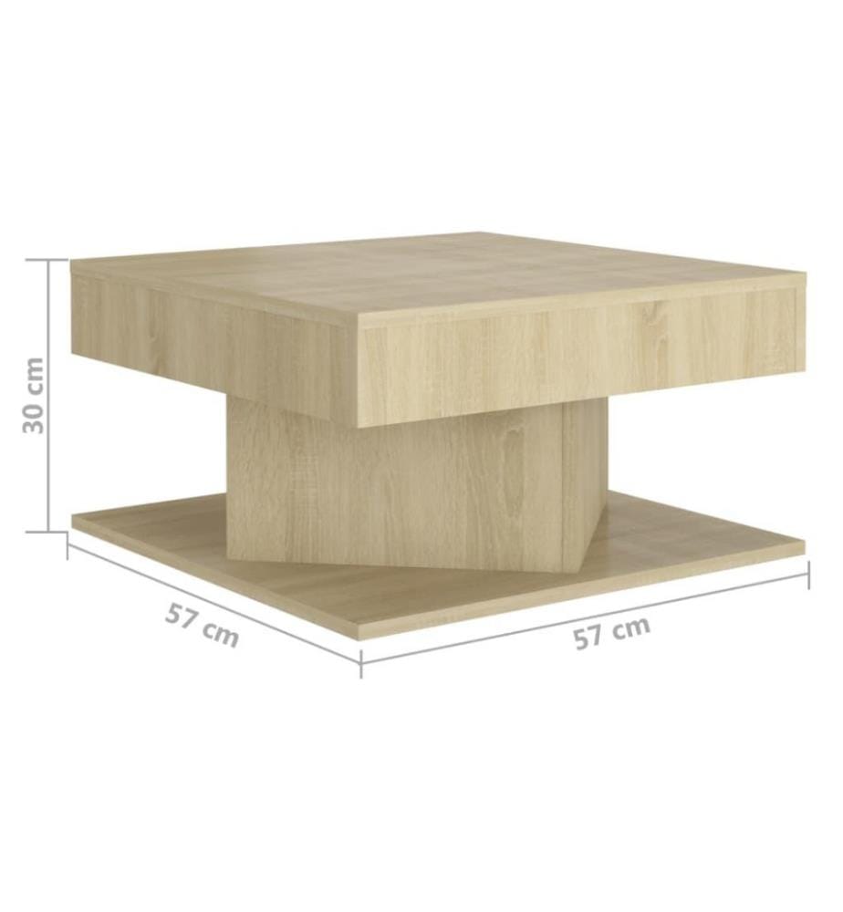 Couchtisch Sonoma-Eiche 57x57x30 cm Holzwerkstoff