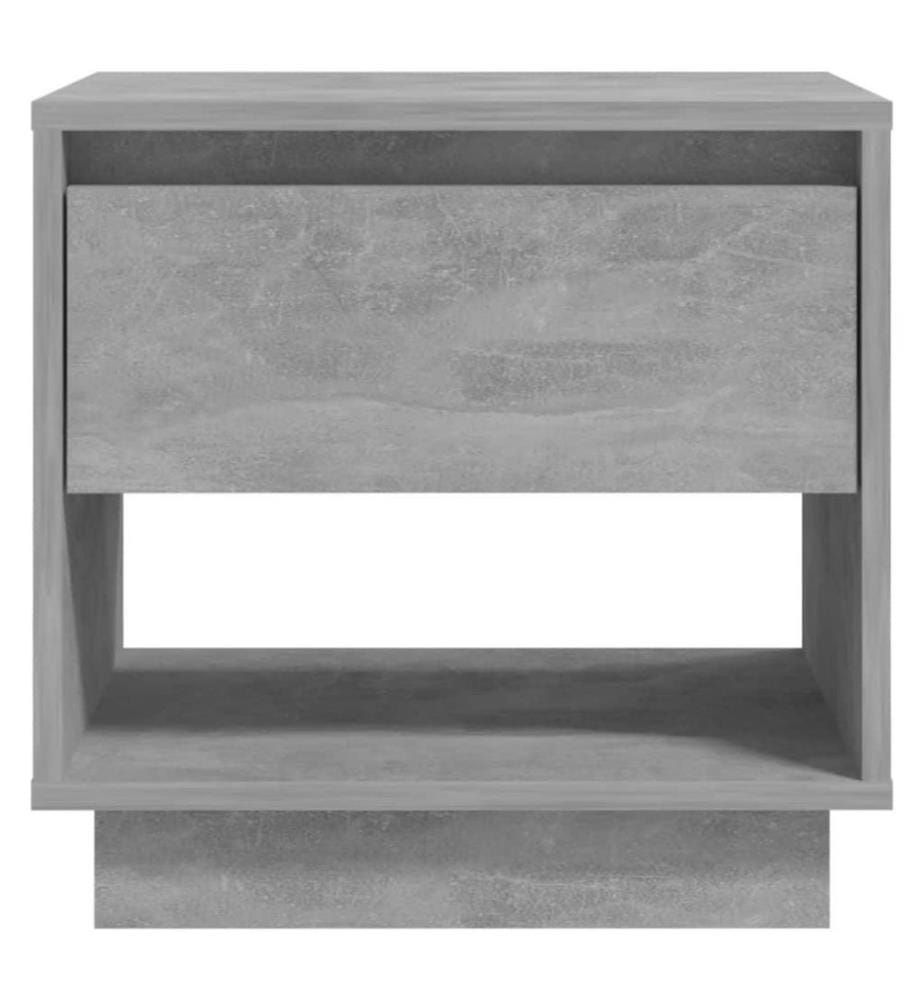 Table de chevet Gris béton 45x34x44 cm Aggloméré