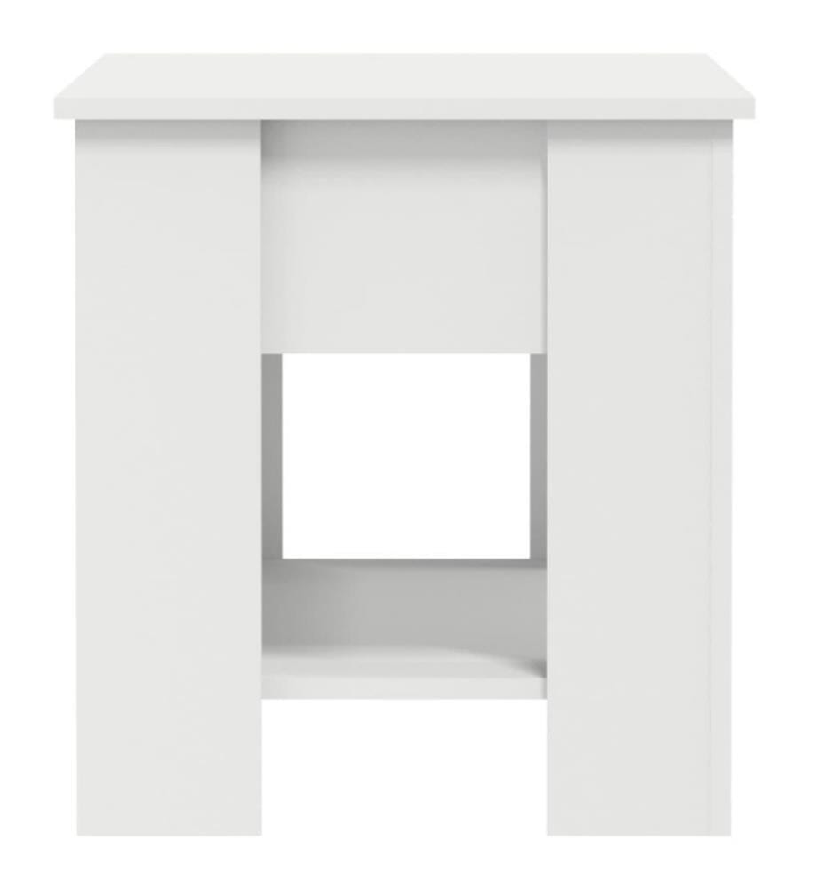 Table basse Blanc 101x49x52 cm Bois d'ingénierie