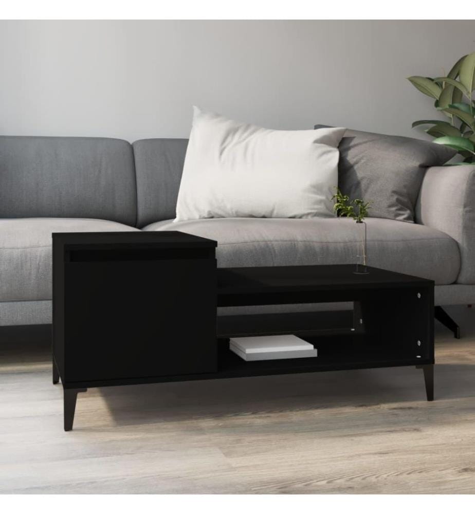 Couchtisch Schwarz 100x50x45 cm Holzwerkstoff