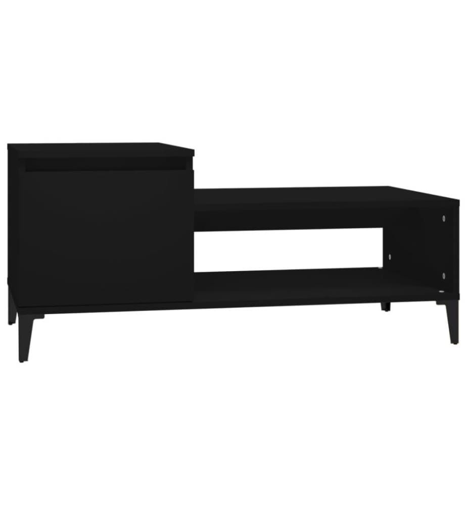 Couchtisch Schwarz 100x50x45 cm Holzwerkstoff