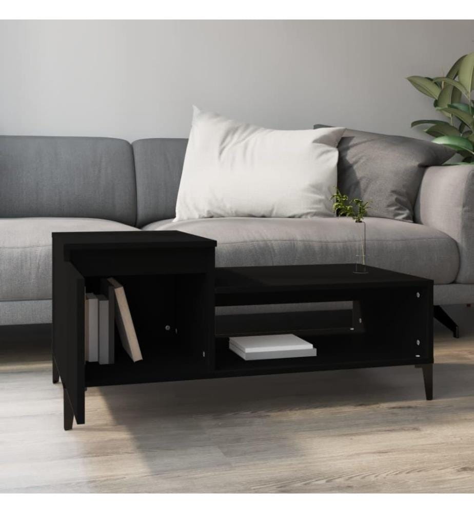 Couchtisch Schwarz 100x50x45 cm Holzwerkstoff