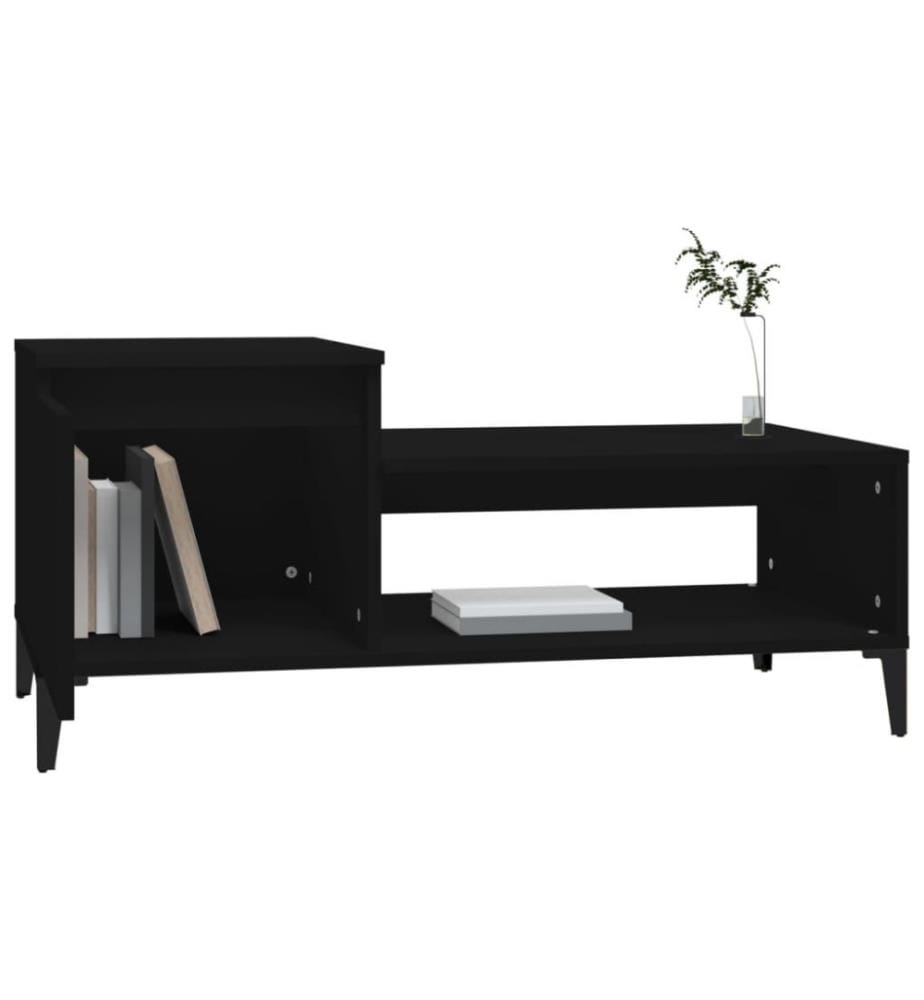 Couchtisch Schwarz 100x50x45 cm Holzwerkstoff