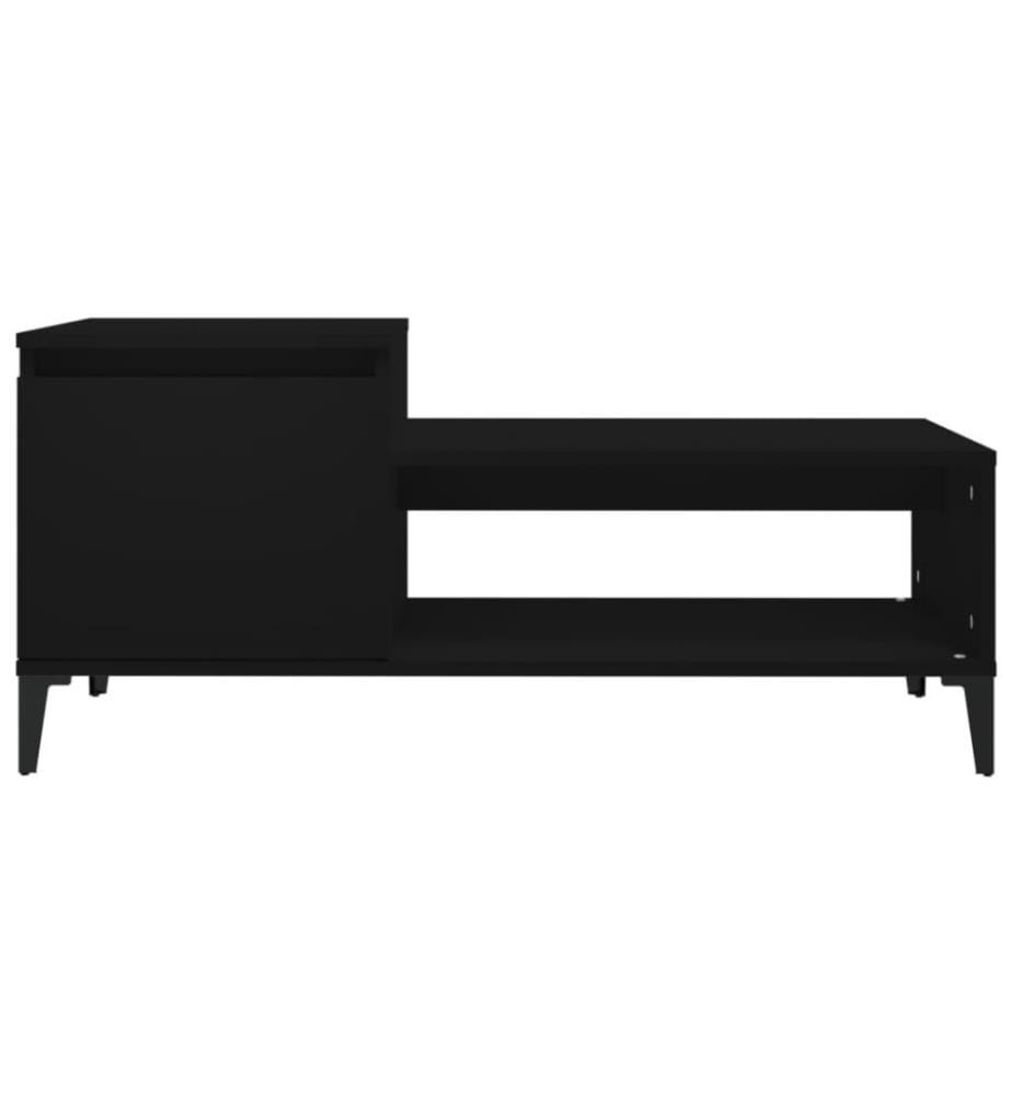 Couchtisch Schwarz 100x50x45 cm Holzwerkstoff