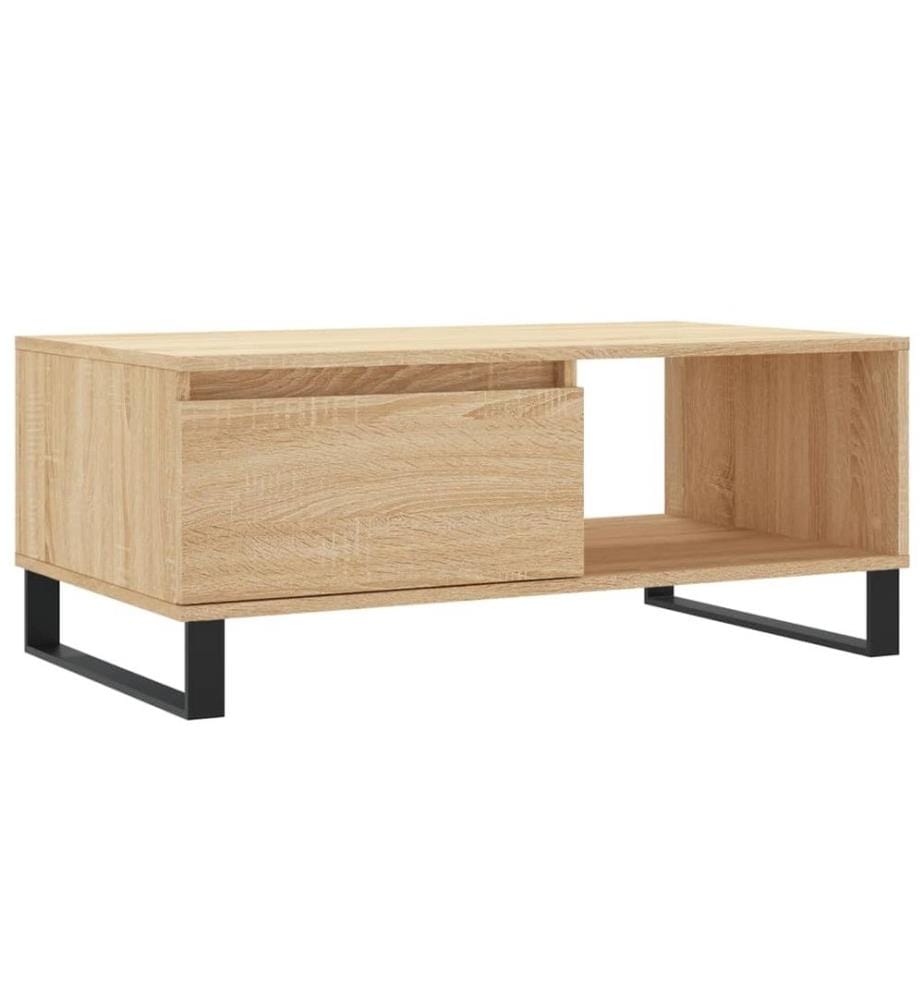Table basse Chêne sonoma 90x50x36,5 cm Bois d'ingénierie