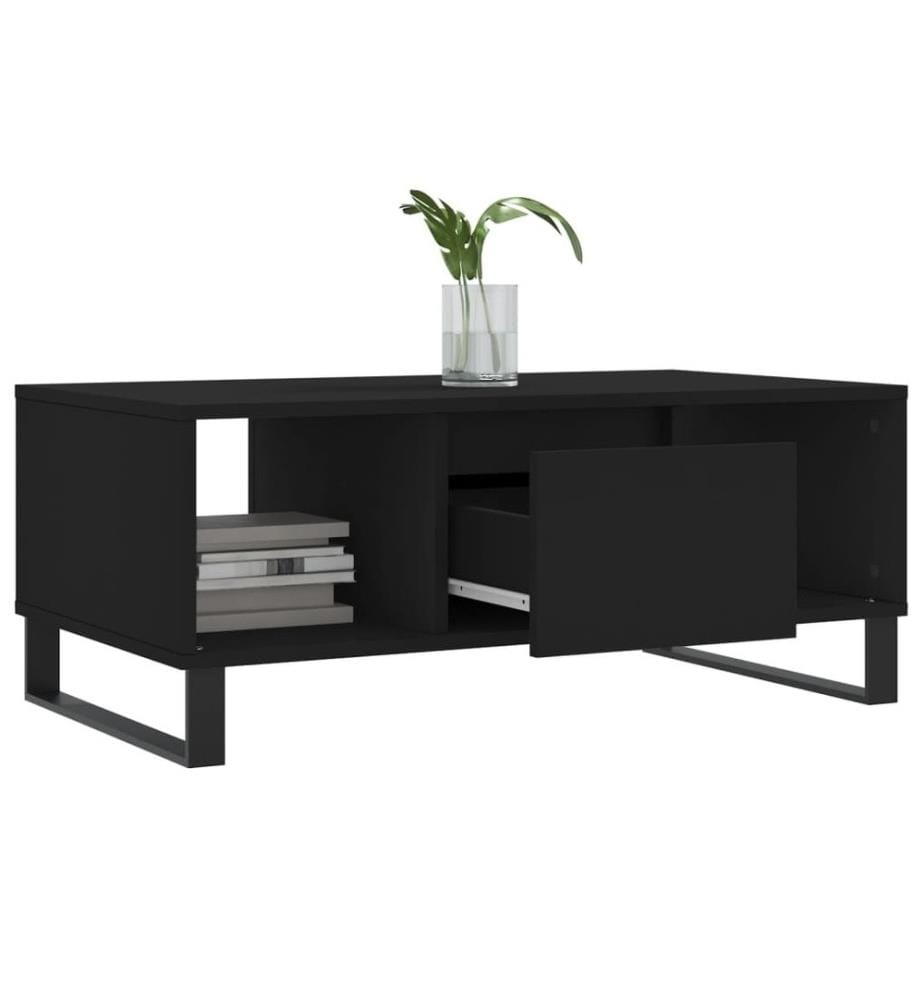 Couchtisch Schwarz 90x50x36,5 cm Holzwerkstoff