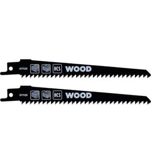 KWB - Säbelsägeblätter-Set HCS Holz, kurve 2-tlg 152 mm