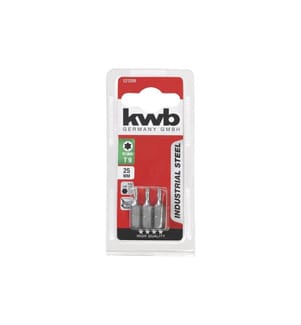 KWB - Bit-Set Industrial Steel Bits 1/4 Torx T9 3-Stück