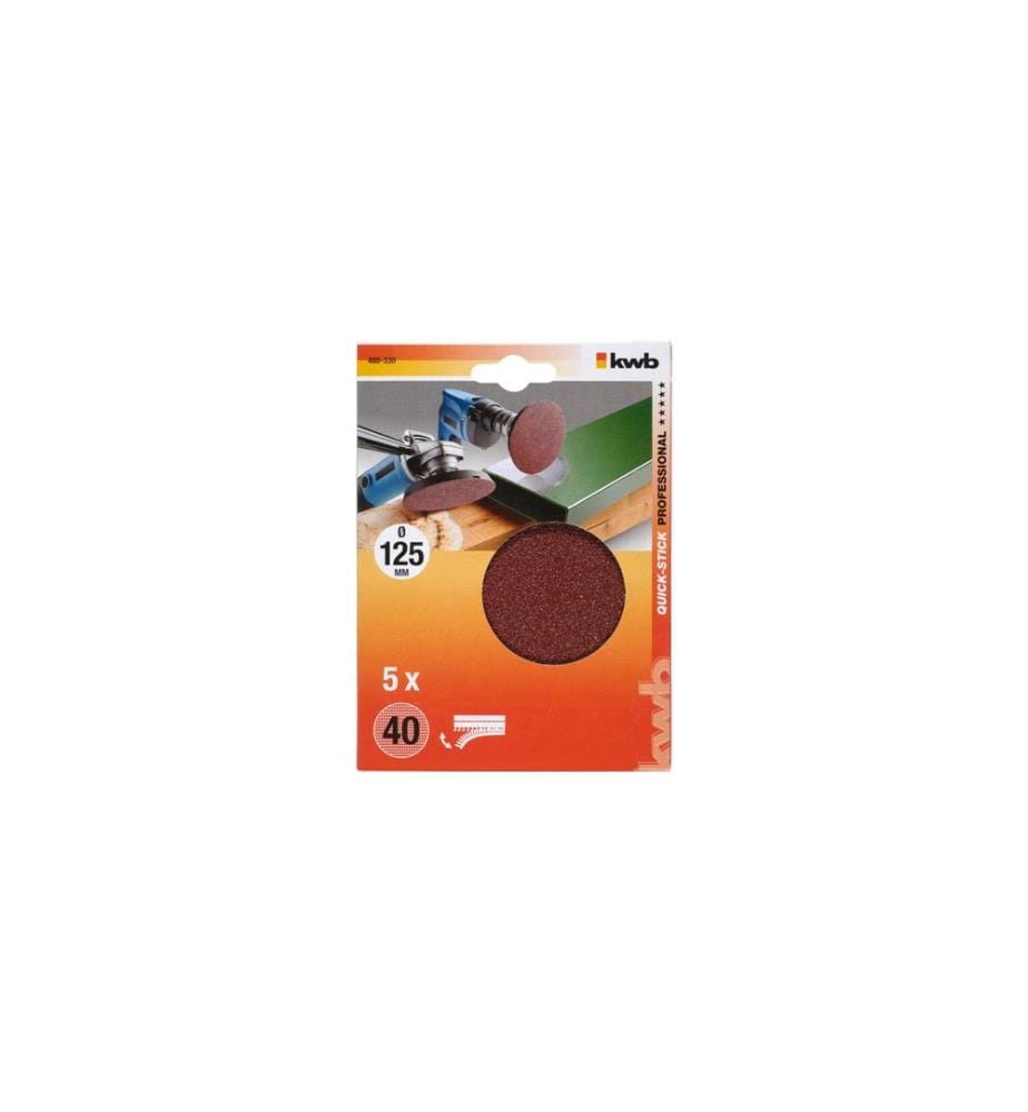 KWB - Kletthaftscheibe 125 mm K40 ungelocht