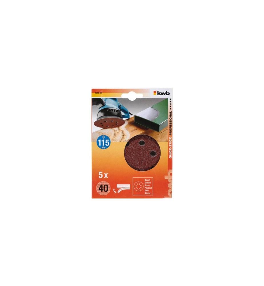 KWB - Disque abrasif 115 mm K40