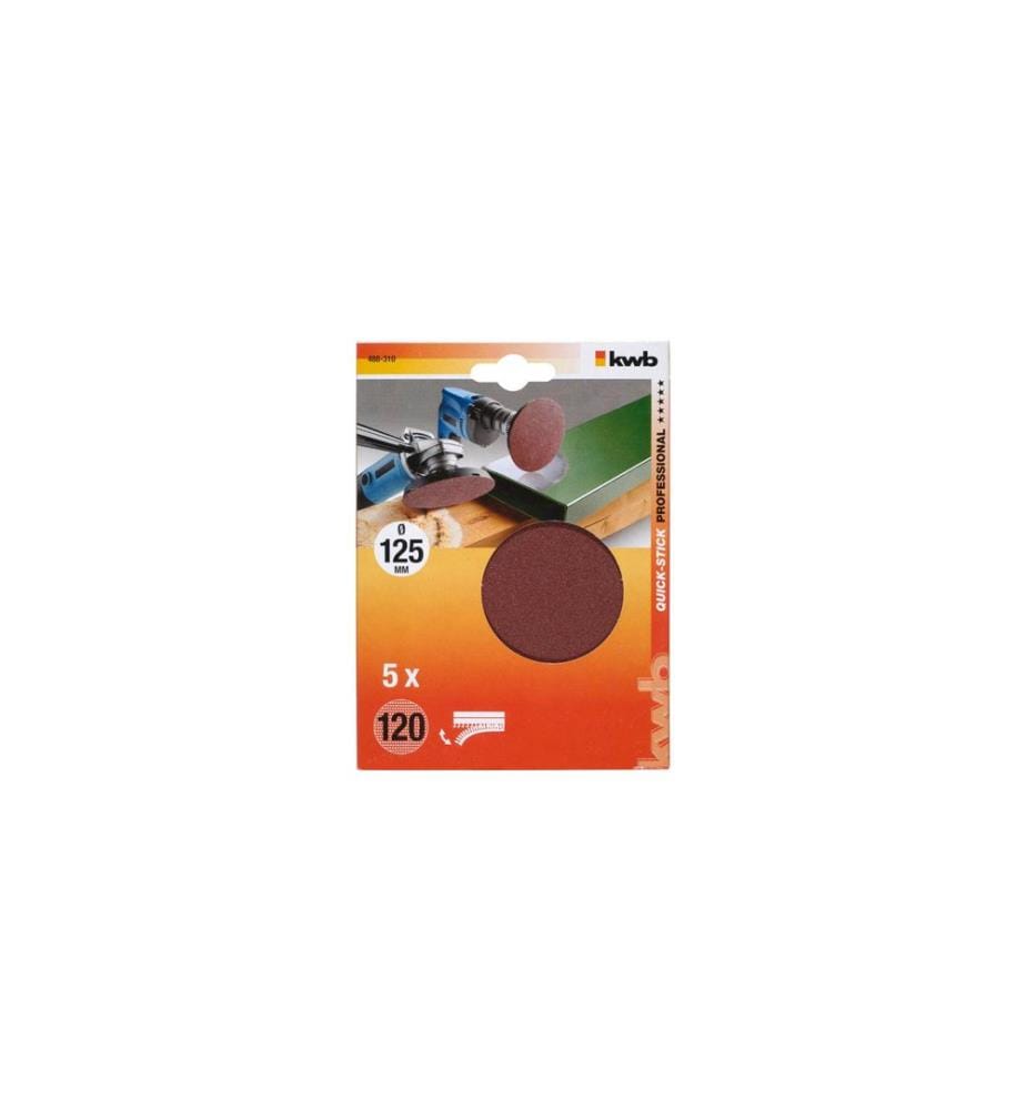 KWB - Kletthaftscheibe 125 mm K120 ungelocht