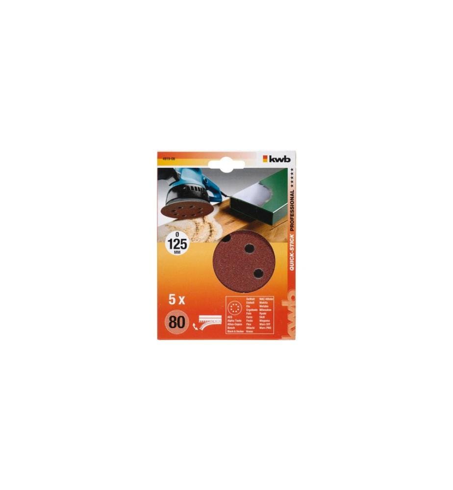 KWB - Disque abrasif 125 mm K80