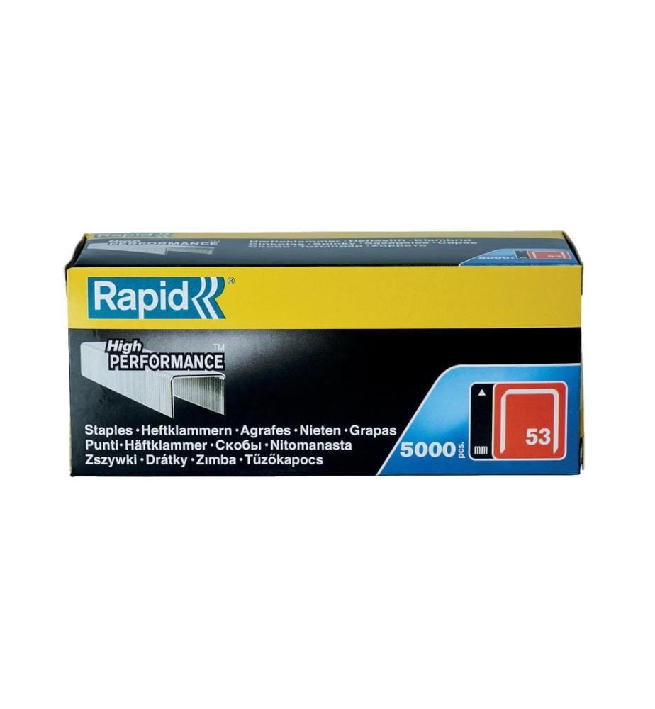 Rapid - Agrafes fil fin Typ 53, 8 mm 5000 pièces
