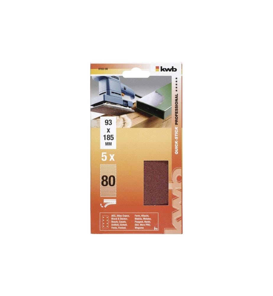 KWB - Corindon affiné 93 x 180 K80 perforée