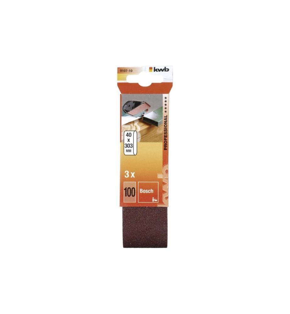 KWB - Bande abrasive 40 x 303 mm K100