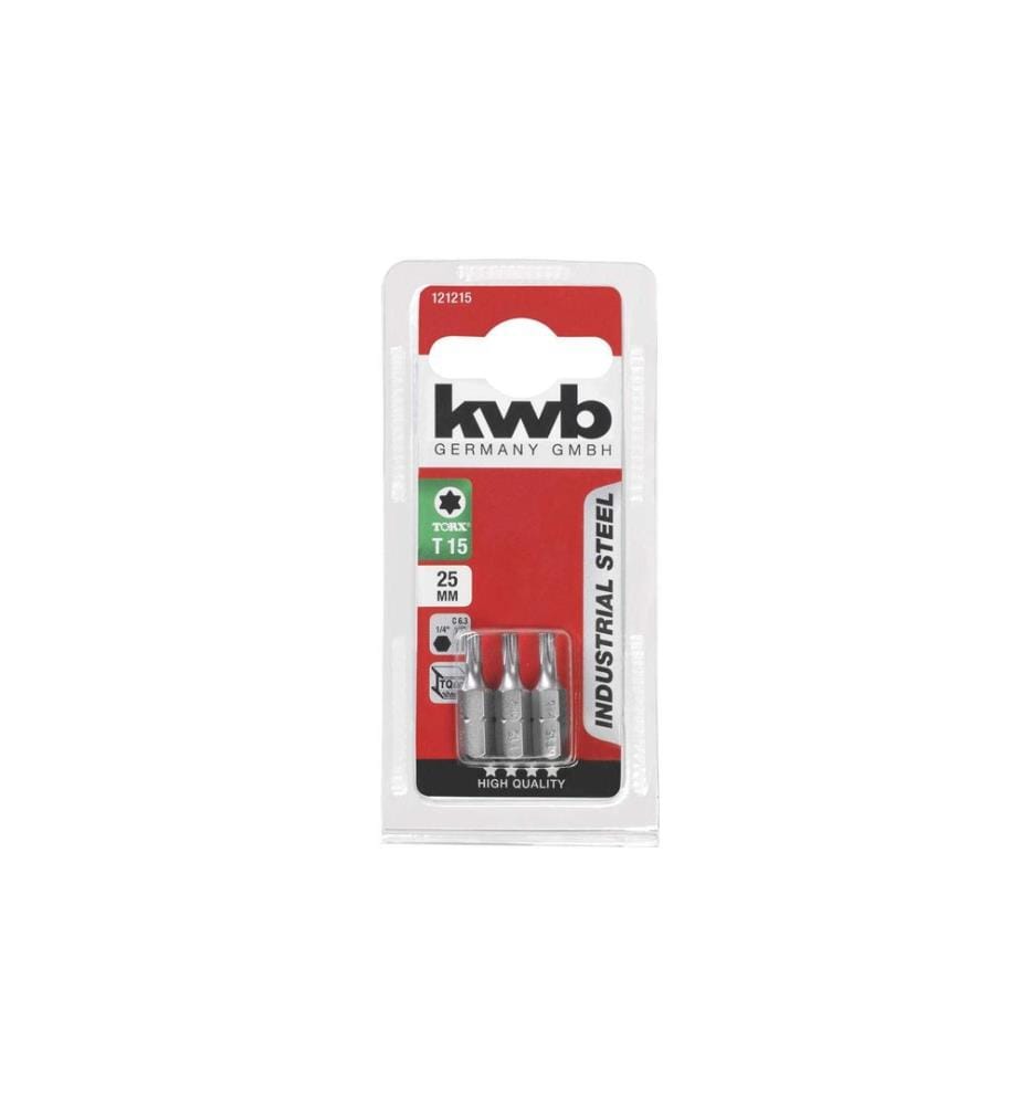 KWB - Bit-Set 1/4 Torx 15 3-teilig
