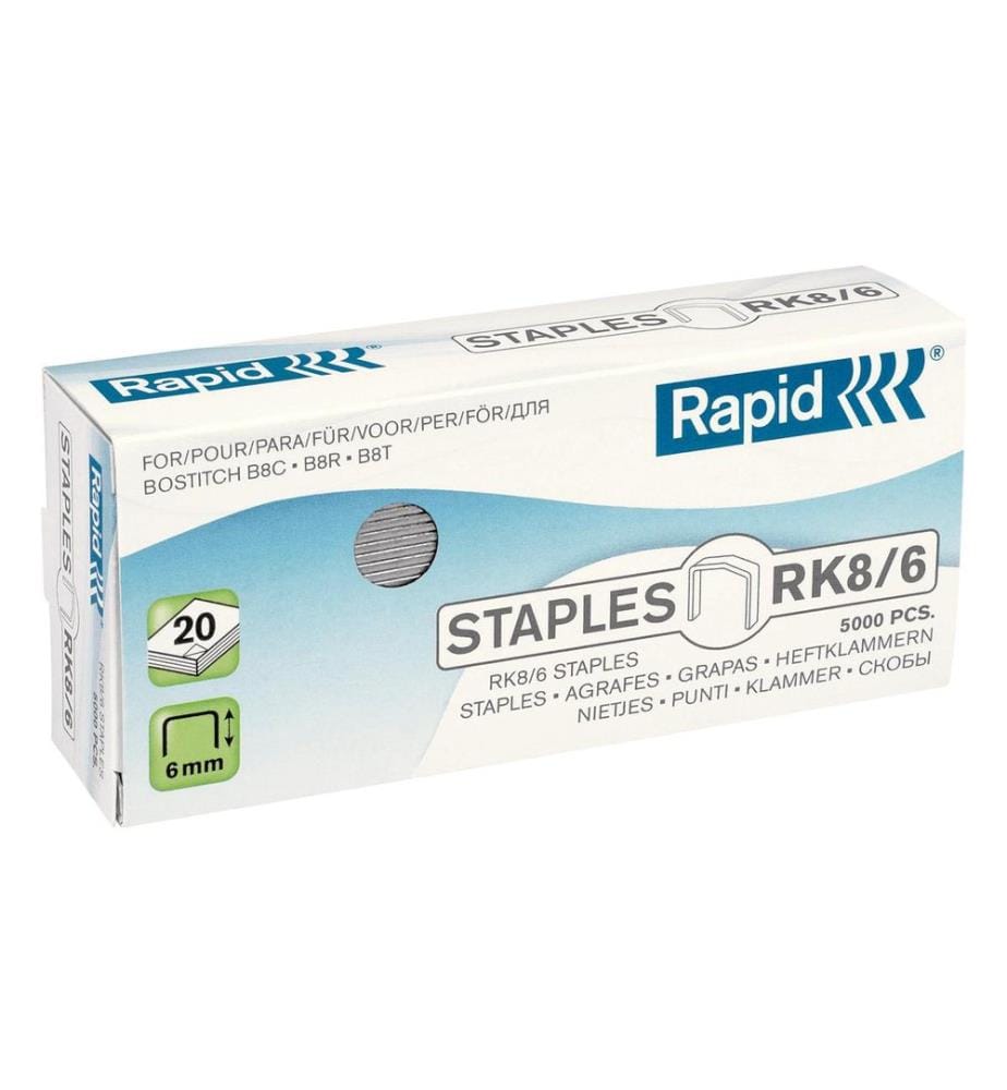 Rapid - Agrafe Rapid - RK8 (B8), 5000 pièces