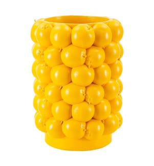 Vase Zitronen Ø 21 x 28 cm - Gelb