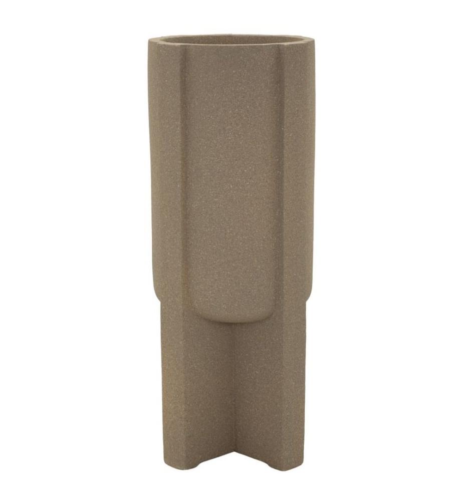 Vaso decorativo Moai per esterni - Marrone