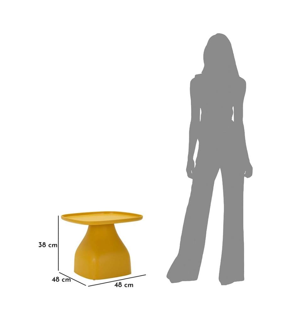 Table basse 48 x 48 x 38 cm - Jaune