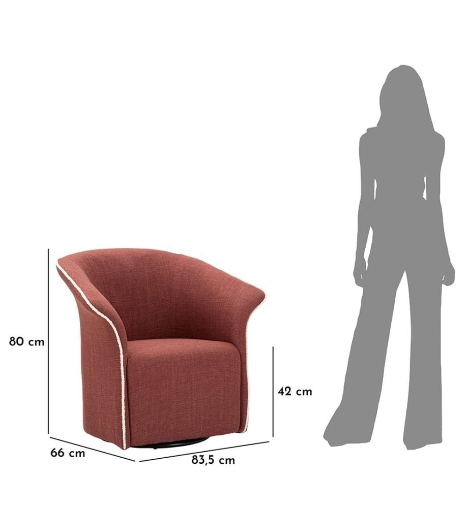Sessel 83,5 x 66 x 80 cm - Bordeaux