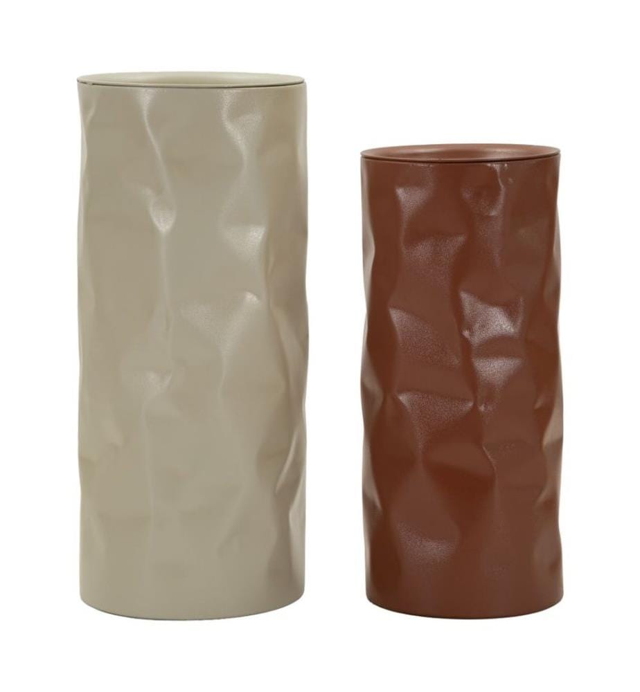 Table d'appoint Paire de tables Nuremberg - Rouge et blanc