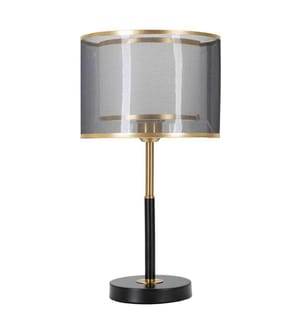 Tischleuchte Levels cm Ø 25 x 48 - Schwarz und Gold