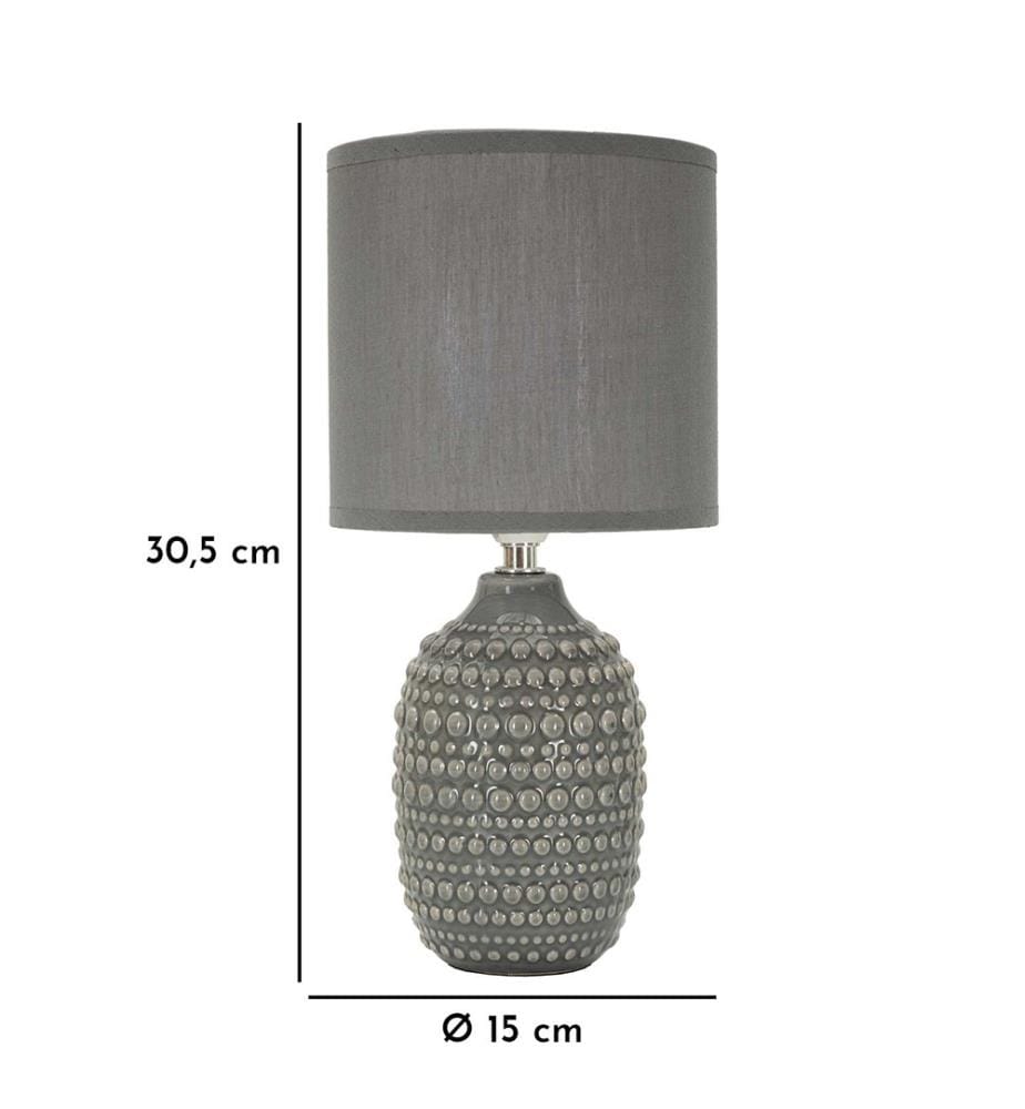 Table Lamp Ø 15 x 30,5 cm - Grey