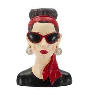 Frau Vase Hollywood -B- cm 21x16x27 - Multicolor