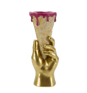 Flower Pot Cone cm 12,5x11x31 - Multicolor