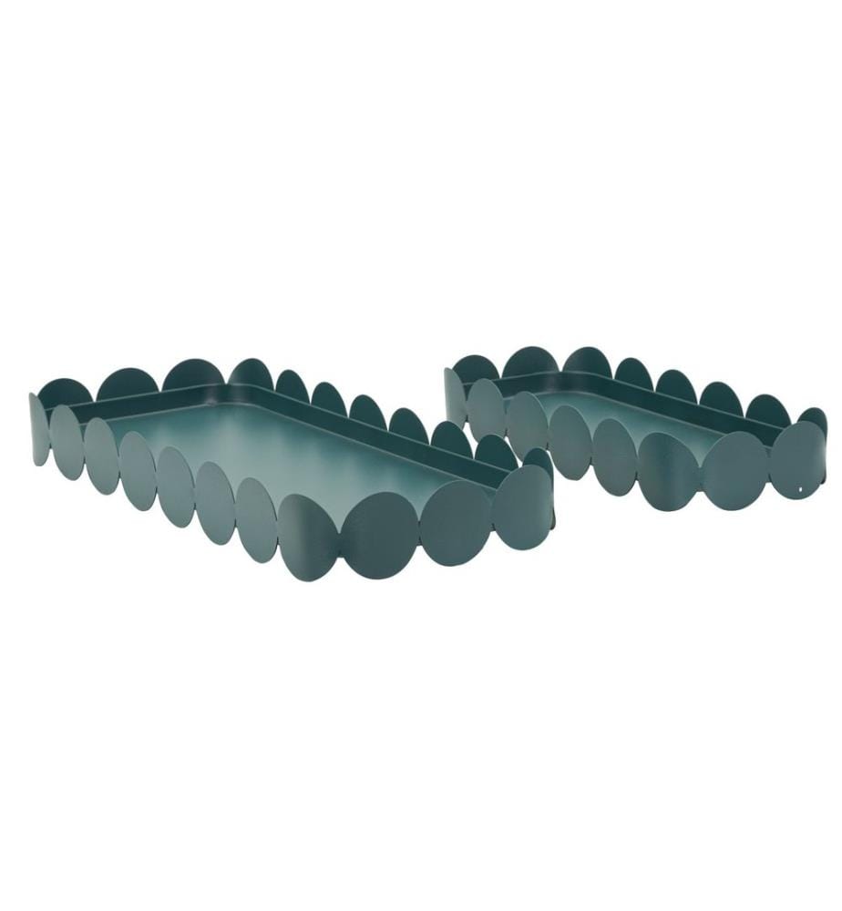 Set de 2 plateaux Saturno - Petrol