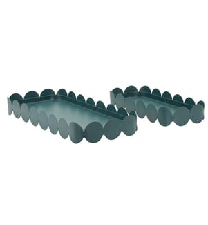 Set aus 2 Saturno-Tabletts - Petrol