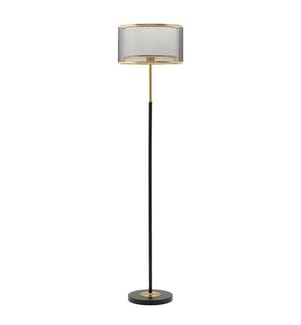 Stehleuchte Levels cm Ø 35 x 153 - Schwarz und Gold